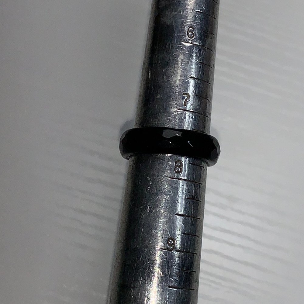 Faceted Onyx Solitaire Rings - Picture 11 of 16